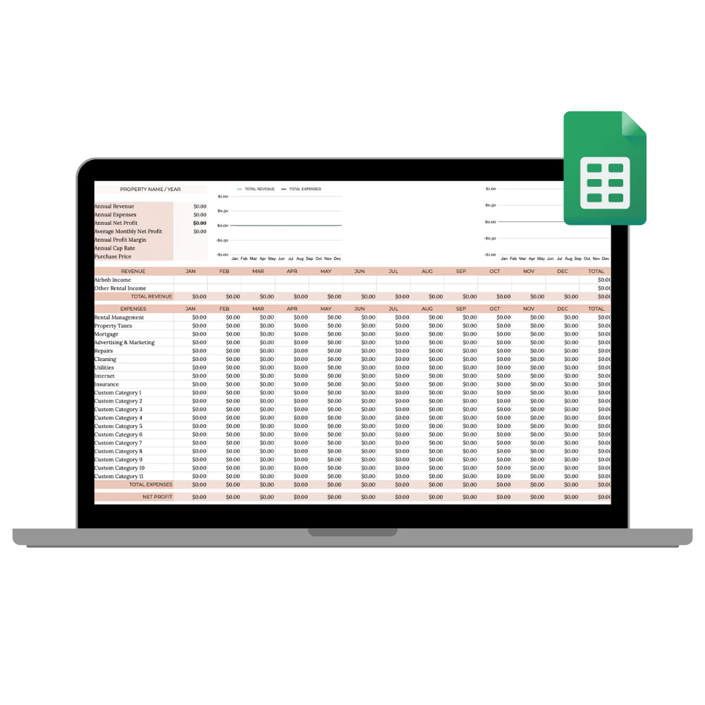 BnB Income & Expense Tracker – preview 1